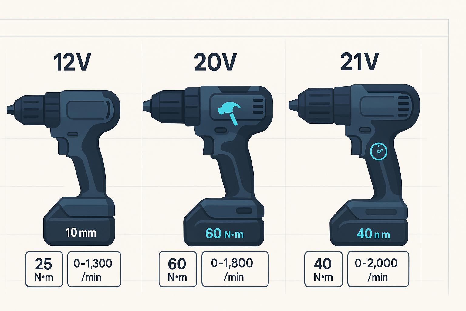 Understanding Cordless Drills with Different Supply Voltages