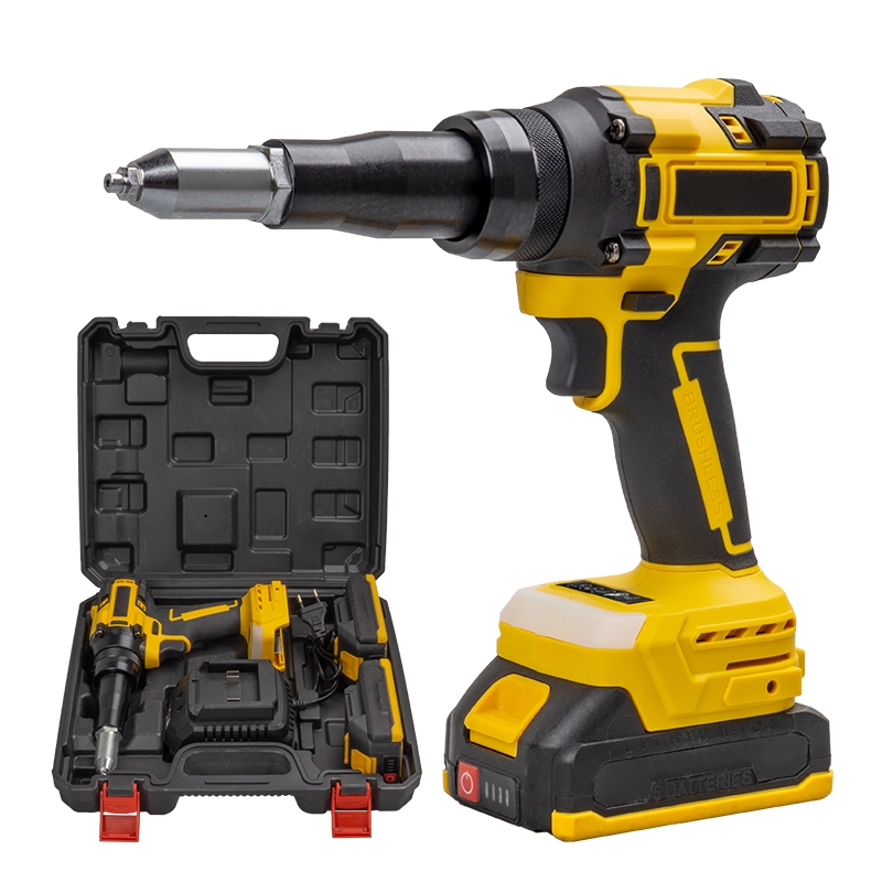 21V Cordless Rivet Gun - High Torque, Brushless Motor for Precision ...